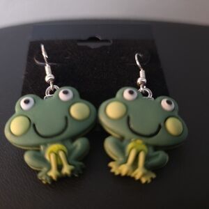 Cute Frog Earrings for Kids